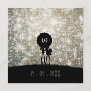 Escrito nas estrelas que Wedding o convite