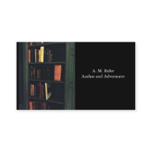 Escritor, bibliotecário, cartão de visita do