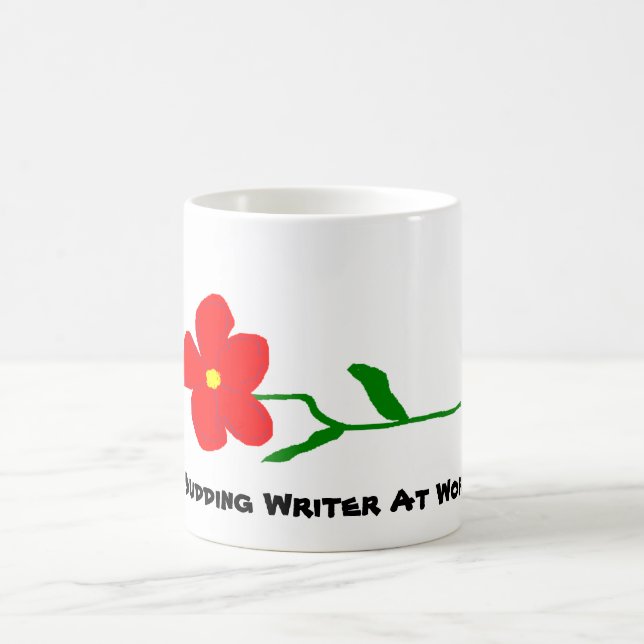 Escritor de brotamento na caneca do ~ do trabalho (Centro)