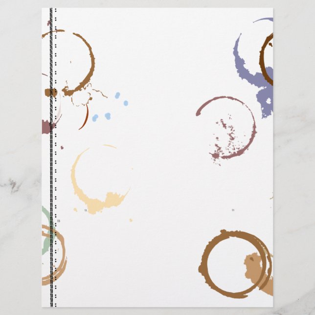 Escritor de Escritura do Coffeestain Art Letterhea (Frente)