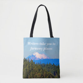 Escritores Bag, Bonito Montanha Scense Tote Bag