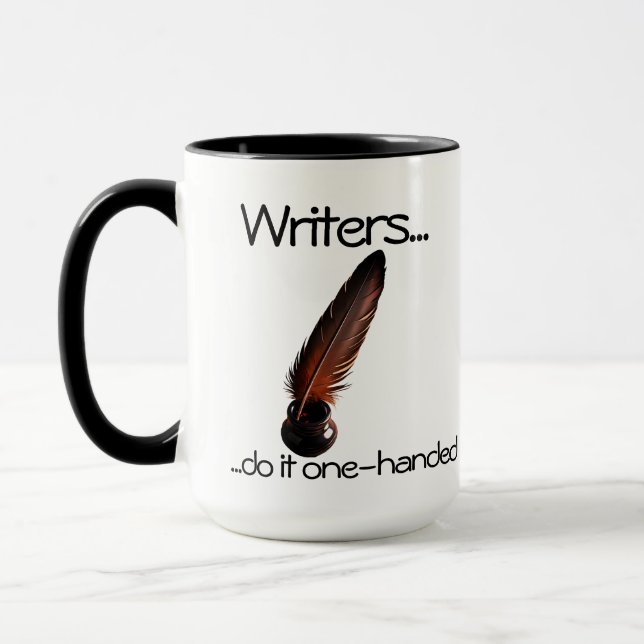 Escritores fazem uma caneca de café (Esquerda)