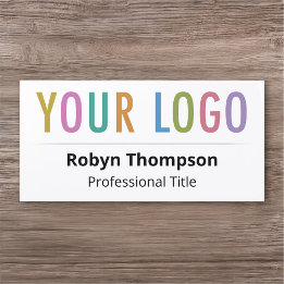 Escritório de Logotipo da Empresa de Placa de Nome