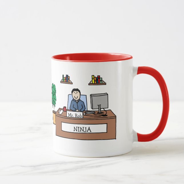Escritório Ninja - caneca personalizada dos (Direita)