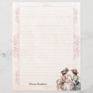 Escritório Vinculado de Alta Chá, vitoriano Vintag