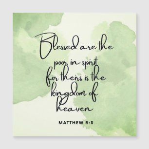 Escritura de 10 Dias em Beatitudes Verso 5:3 Magne