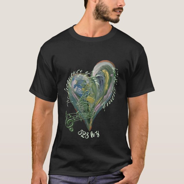 Escritura de amor de 528 hz T-Shirt (Frente)