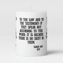 Escritura de Bíblia de Isaiah 8:20 KJV