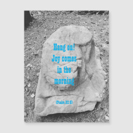 Escritura de encorajamento de cartão de saudação m