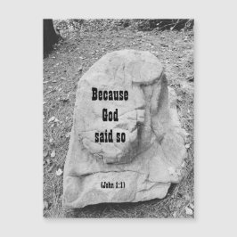 Escritura de encorajamento de cartão de saudação m