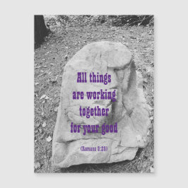 Escritura de encorajamento de cartão de saudação m