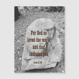 Escritura de encorajamento de cartão de saudação m