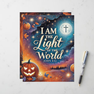 Escritura de Halloween Cristã - Papel de Escritura