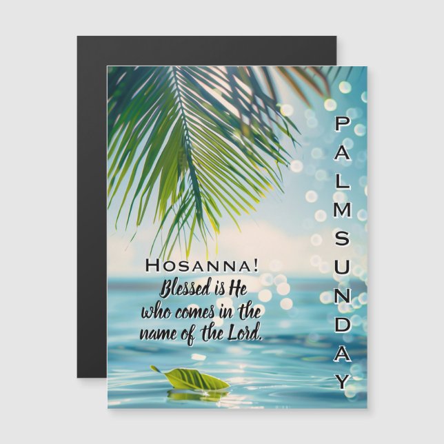 Escritura de Hosana do Domingo de Ramos (Frente/Verso)