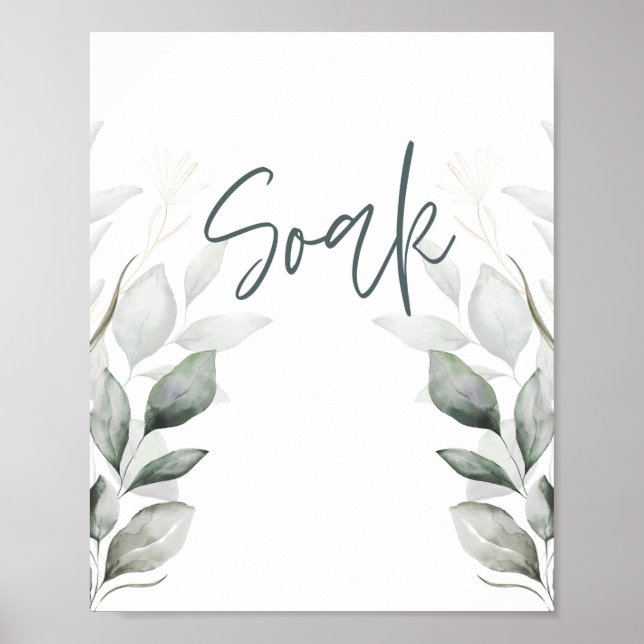 Escritura de Soak poster (Frente)
