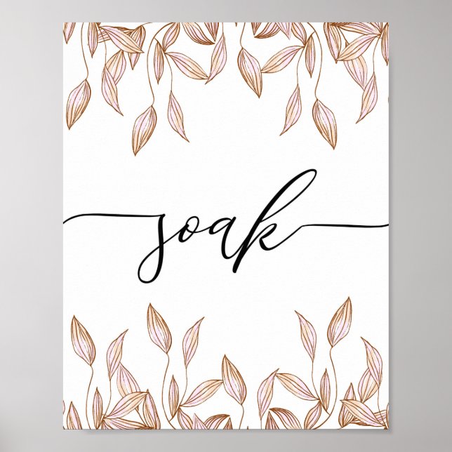 Escritura de Soak poster (Frente)