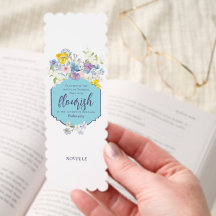 Escritura Floral em Aquarela Elegante Personalizad