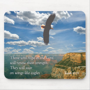 Escritura Mousepad do 40:31 de Isaiah