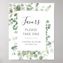 escritura negra eucalyptus favorece poster