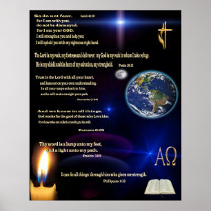 Escrituras cristãs poster