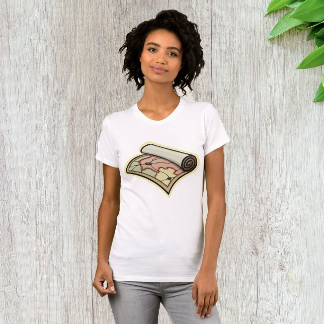 Escroll Map Womens T-Shirt (Criador carregado)