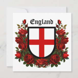 Escudo de São Jorge Cercado por Rosas Vermelhas