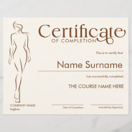 Escultura de certificado de conclusão minimalista