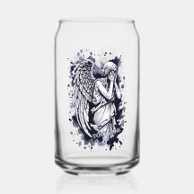 Escultura de um Anjo Vestígio - com Placas 1