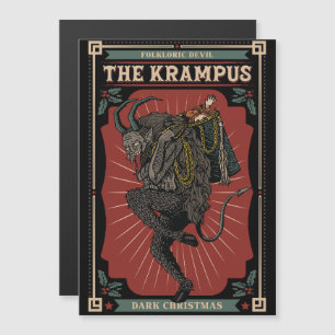 Escuro Natal Folclórico Demônio Krampus Saco de Br