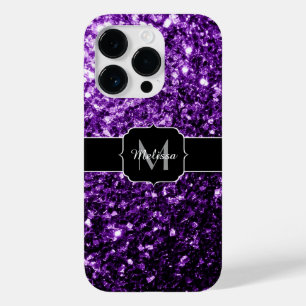 Escuro Roxo Brilhante brilhante brilha Monograma