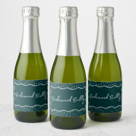 Escuro Verde Moderno Whimsmaid Bubbles Mini