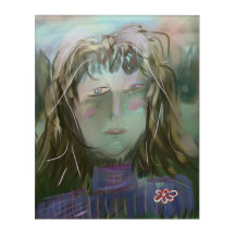 Escutando ~ Retrato Feminino Moderno 20x16