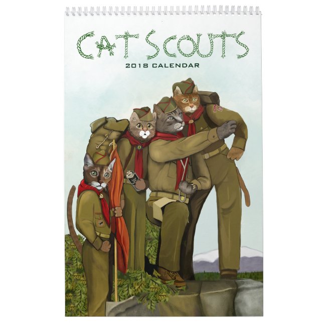 Escuteiros do gato 2018 calendários de acampamento (Capa)