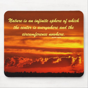 Esfera da Natureza cita Mousepad de Nuvens do Sol