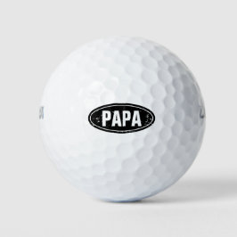 Esfera de golfe de Dia de os pais engraçada, monta