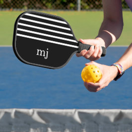 Esferas brancas e pretas esportivas com monograma