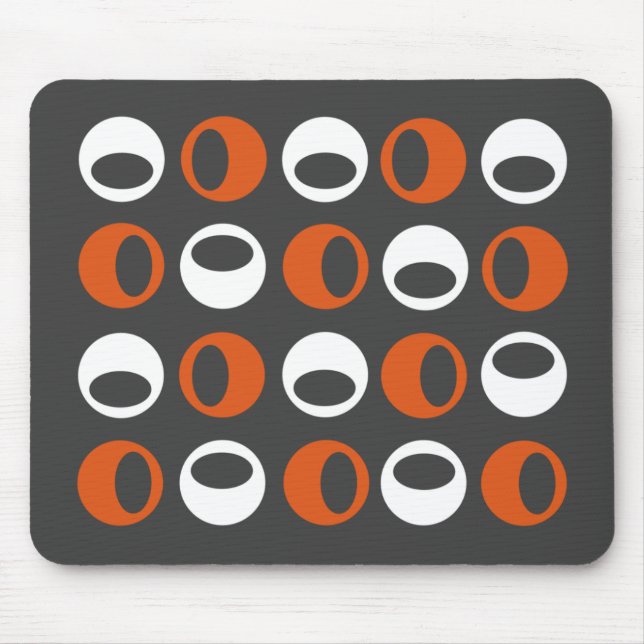 Esferas modernas retros abstratas Mousepad (Frente)