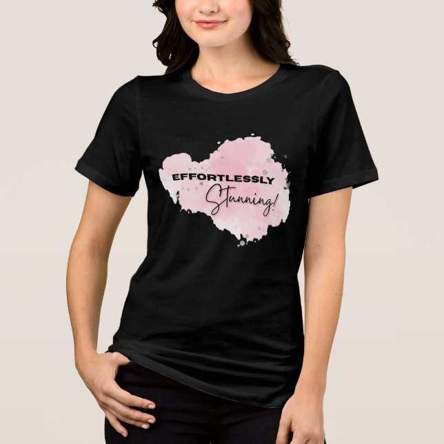 ESFORÇADORA E INTENSA Camisa de mulheres (Frente)