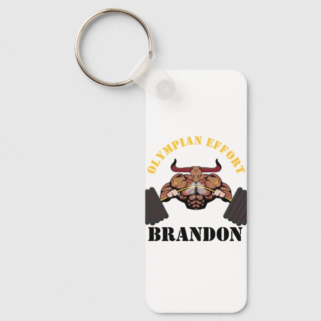"Esforço Olímpico" personalize seu Chaveiro (Frente)