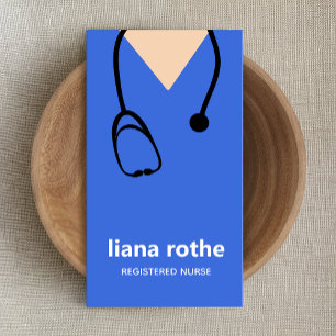 Esfregões de Enfermeiro e Cartão de visita de Es