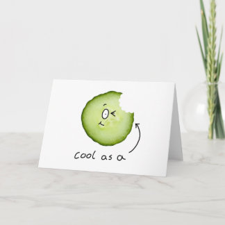 esfrie como um cartão do pepino