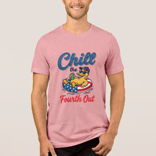 Esfrie o Quatro Patriótico Camisa de Pato Design
