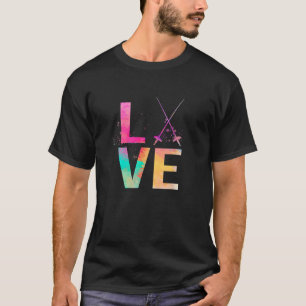 Esgrima Colorida Mamãe Oferece Esgrima T Camisa