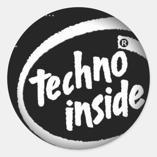 Esmaecer em Autocolantes Redondos Pretos (Frente)