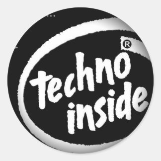 Esmaecer em Autocolantes Redondos Pretos