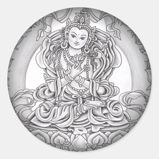 Esmaecer em Autocolantes Redondos Pretos (Frente)