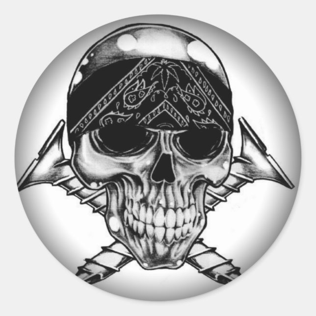 Esmaecer em Autocolantes Redondos Pretos (Frente)