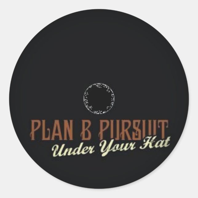 Esmaecer em Autocolantes Redondos Pretos (Frente)