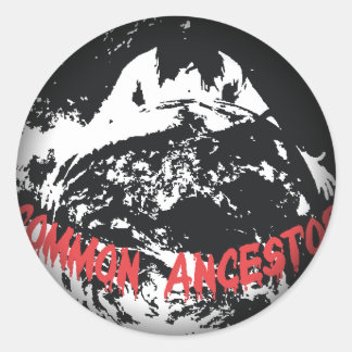 Esmaecer em Autocolantes Redondos Pretos