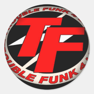 Esmaecer em Autocolantes Redondos Pretos